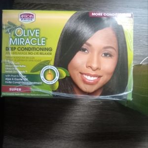 African Pride Olive Miracle deep conditioning super 3 pack brand new